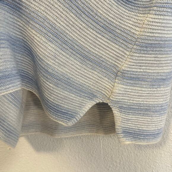 🌴 Tommy Bahama Striped Blue White Knit Tank, Size M - Picture 8 of 11